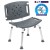 Flash Furniture DC-HY3501L-GRY-GG Hercules 300 Lb. Capacity Gray Bath & Shower Chair with Extra Large Back addl-4
