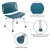 Flash Furniture DC-HY3501L-NV-GG Hercules 300 Lb. Capacity Navy Bath & Shower Chair with Extra Large Back addl-5