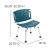 Flash Furniture DC-HY3501L-NV-GG Hercules 300 Lb. Capacity Navy Bath & Shower Chair with Extra Large Back addl-6