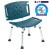 Flash Furniture DC-HY3501L-NV-GG Hercules 300 Lb. Capacity Navy Bath & Shower Chair with Extra Large Back addl-7