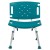 Flash Furniture DC-HY3501L-TL-GG Hercules 300 Lb. Capacity Teal Bath & Shower Chair with Extra Large Back addl-11