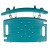 Flash Furniture DC-HY3501L-TL-GG Hercules 300 Lb. Capacity Teal Bath & Shower Chair with Extra Large Back addl-12