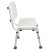 Flash Furniture DC-HY3501L-WH-GG Hercules 300 Lb. Capacity White Bath & Shower Chair with Extra Large Back addl-10