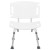 Flash Furniture DC-HY3501L-WH-GG Hercules 300 Lb. Capacity White Bath & Shower Chair with Extra Large Back addl-11