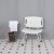 Flash Furniture DC-HY3501L-WH-GG Hercules 300 Lb. Capacity White Bath & Shower Chair with Extra Large Back addl-1