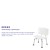 Flash Furniture DC-HY3501L-WH-GG Hercules 300 Lb. Capacity White Bath & Shower Chair with Extra Large Back addl-4