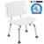 Flash Furniture DC-HY3501L-WH-GG Hercules 300 Lb. Capacity White Bath & Shower Chair with Extra Large Back addl-7
