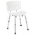 Flash Furniture DC-HY3501L-WH-GG Hercules 300 Lb. Capacity White Bath & Shower Chair with Extra Large Back addl-9