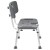 Flash Furniture DC-HY3502L-GRY-GG Hercules 300 Lb. Capacity Gray Bath & Shower Chair with U-Shaped Cutout addl-10