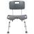 Flash Furniture DC-HY3502L-GRY-GG Hercules 300 Lb. Capacity Gray Bath & Shower Chair with U-Shaped Cutout addl-11