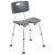 Flash Furniture DC-HY3502L-GRY-GG Hercules 300 Lb. Capacity Gray Bath & Shower Chair with U-Shaped Cutout addl-9
