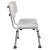 Flash Furniture DC-HY3502L-WH-GG Hercules 300 Lb. Capacity White Bath & Shower Chair with U-Shaped Cutout addl-10