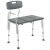 Flash Furniture DC-HY3510L-GRY-GG Hercules 300 Lb. Capacity Gray Bath & Shower Transfer Bench with Back and Side Arm addl-10