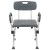 Flash Furniture DC-HY3520L-GRY-GG Hercules 300 Lb. Capacity, Adjustable Gray Bath & Shower Chair with Depth Adjustable Back addl-11