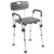 Flash Furniture DC-HY3520L-GRY-GG Hercules 300 Lb. Capacity, Adjustable Gray Bath & Shower Chair with Depth Adjustable Back addl-9