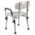 Flash Furniture DC-HY3520L-WH-GG Hercules 300 Lb. Capacity, Adjustable White Bath & Shower Chair with Depth Adjustable Back addl-8