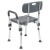 Flash Furniture DC-HY3523L-GRY-GG Hercules 300 Lb. Capacity Gray Bath & Shower Chair with Quick Release Back & Arms addl-8
