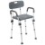 Flash Furniture DC-HY3523L-GRY-GG Hercules 300 Lb. Capacity Gray Bath & Shower Chair with Quick Release Back & Arms addl-9