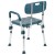 Flash Furniture DC-HY3523L-NV-GG Hercules 300 Lb. Capacity Navy Bath & Shower Chair with Quick Release Back & Arms addl-8