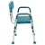 Flash Furniture DC-HY3523L-TL-GG Hercules 300 Lb. Capacity Teal Bath & Shower Chair with Quick Release Back & Arms addl-10