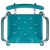 Flash Furniture DC-HY3523L-TL-GG Hercules 300 Lb. Capacity Teal Bath & Shower Chair with Quick Release Back & Arms addl-12