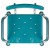 Flash Furniture DC-HY3523L-TL-GG Hercules 300 Lb. Capacity Teal Bath & Shower Chair with Quick Release Back & Arms addl-12