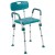 Flash Furniture DC-HY3523L-TL-GG Hercules 300 Lb. Capacity Teal Bath & Shower Chair with Quick Release Back & Arms addl-9