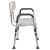 Flash Furniture DC-HY3523L-WH-GG Hercules 300 Lb. Capacity White Bath & Shower Chair with Quick Release Back & Arms addl-10