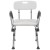Flash Furniture DC-HY3523L-WH-GG Hercules 300 Lb. Capacity White Bath & Shower Chair with Quick Release Back & Arms addl-11