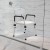 Flash Furniture DC-HY3523L-WH-GG Hercules 300 Lb. Capacity White Bath & Shower Chair with Quick Release Back & Arms addl-1