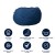 Flash Furniture DG-BEAN-LARGE-DENIM-GG Oversized Denim Refillable Bean Bag Chair for All Ages addl-8