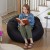 Flash Furniture DG-BEAN-LARGE-SOLID-BK-GG Oversized Solid Black Refillable Bean Bag Chair for All Ages addl-2