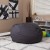Flash Furniture DG-BEAN-LARGE-SOLID-GY-GG Oversized Solid Gray Refillable Bean Bag Chair for All Ages addl-1