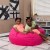 Flash Furniture DG-BEAN-LARGE-SOLID-HTPK-GG Oversized Solid Hot Pink Refillable Bean Bag Chair for All Ages addl-2