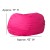 Flash Furniture DG-BEAN-LARGE-SOLID-HTPK-GG Oversized Solid Hot Pink Refillable Bean Bag Chair for All Ages addl-5