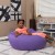 Flash Furniture DG-BEAN-LARGE-SOLID-PUR-GG Oversized Solid Purple Refillable Bean Bag Chair for All Ages addl-2