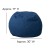 Flash Furniture DG-BEAN-SMALL-DENIM-GG Small Denim Refillable Bean Bag Chair for Kids and Teens addl-6