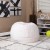 Flash Furniture DG-BEAN-SMALL-FUR-WH-GG Small White Furry Refillable Bean Bag Chair for Kids and Teens addl-1