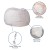 Flash Furniture DG-BEAN-SMALL-FUR-WH-GG Small White Furry Refillable Bean Bag Chair for Kids and Teens addl-5