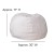 Flash Furniture DG-BEAN-SMALL-FUR-WH-GG Small White Furry Refillable Bean Bag Chair for Kids and Teens addl-6