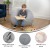Flash Furniture DG-BEAN-SMALL-SHERPA-GY-GG Small Gray Faux Sherpa Refillable Bean Bag Chair for Kids and Teens addl-4