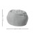Flash Furniture DG-BEAN-SMALL-SHERPA-GY-GG Small Gray Faux Sherpa Refillable Bean Bag Chair for Kids and Teens addl-5