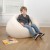 Flash Furniture DG-BEAN-SMALL-SHERPA-NAT-GG Small Natural Faux Sherpa Refillable Bean Bag Chair for Kids and Teens addl-2