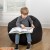Flash Furniture DG-BEAN-SMALL-SOLID-BK-GG Small Solid Black Refillable Bean Bag Chair for Kids and Teens addl-2
