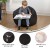 Flash Furniture DG-BEAN-SMALL-SOLID-BK-GG Small Solid Black Refillable Bean Bag Chair for Kids and Teens addl-4