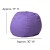 Flash Furniture DG-BEAN-SMALL-SOLID-PUR-GG Small Solid Purple Refillable Bean Bag Chair for Kids and Teens addl-6