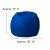 Flash Furniture DG-BEAN-SMALL-SOLID-ROYBL-GG Small Solid Royal Blue Refillable Bean Bag Chair for Kids and Teens addl-6