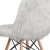Flash Furniture DL-10-GG Calvin Shaggy Dog White Accent Chair addl-10
