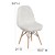 Flash Furniture DL-10-GG Calvin Shaggy Dog White Accent Chair addl-5
