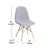 Flash Furniture DL-10-GY-GG Modern Padded Armless Gray Faux Shearling Accent Chair with Beechwood Legs addl-4